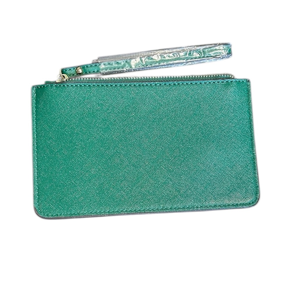 New Kate Spade Green Wallet With Wristlet Strap - Picture 2 of 7